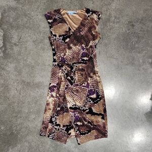 Elegant Snake Print Dress